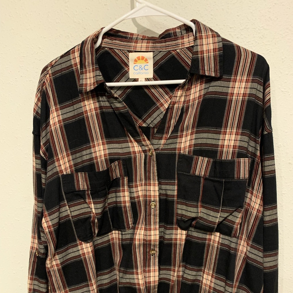 C&C California Plaid Shirt Women’s XL